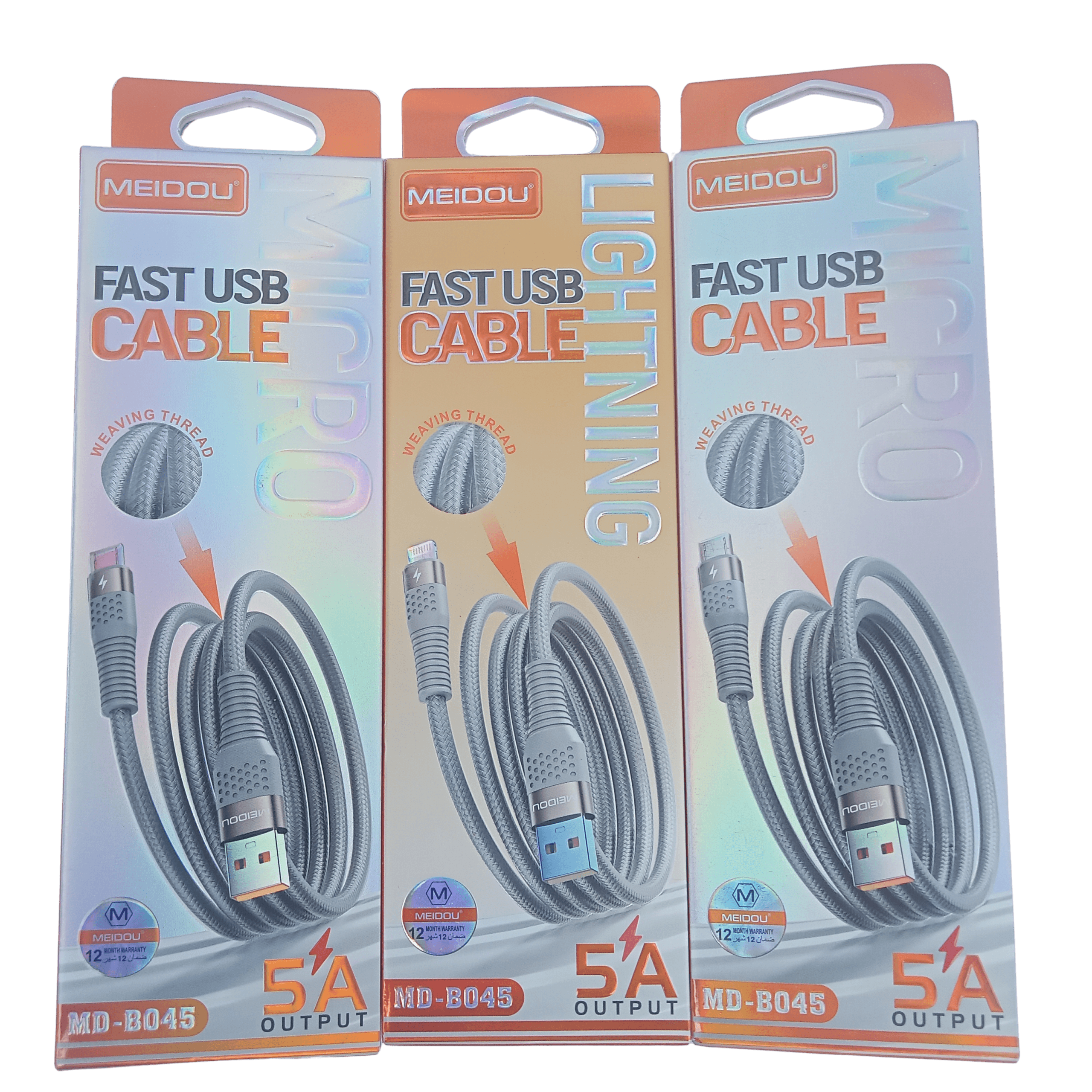 MEIDOU MD-B045 Braided 2-in-1 Cable (Micro USB & Lightning, 1m)